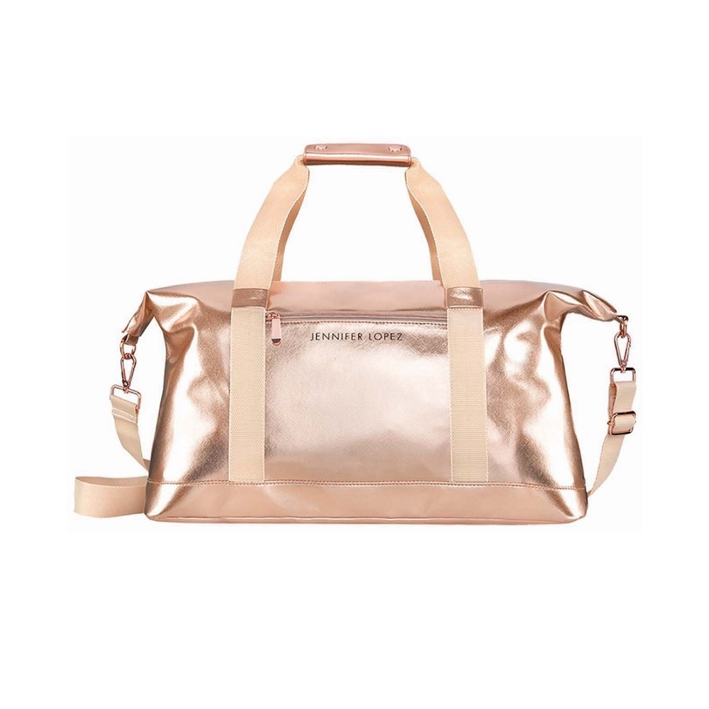 NEW Jennifer Lopez Metallic Duffle Bag